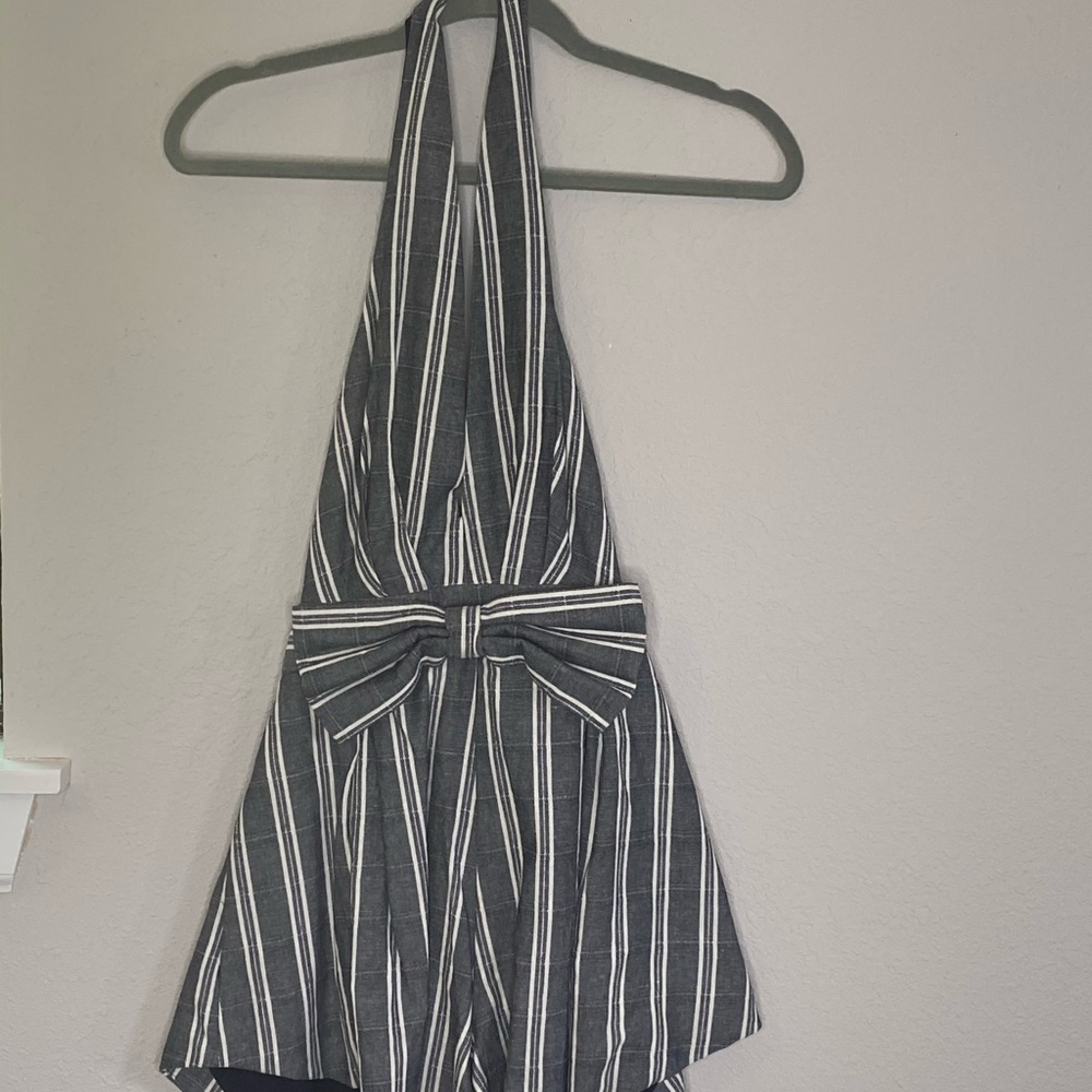 Adorable pinstriped Romper